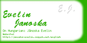 evelin janoska business card